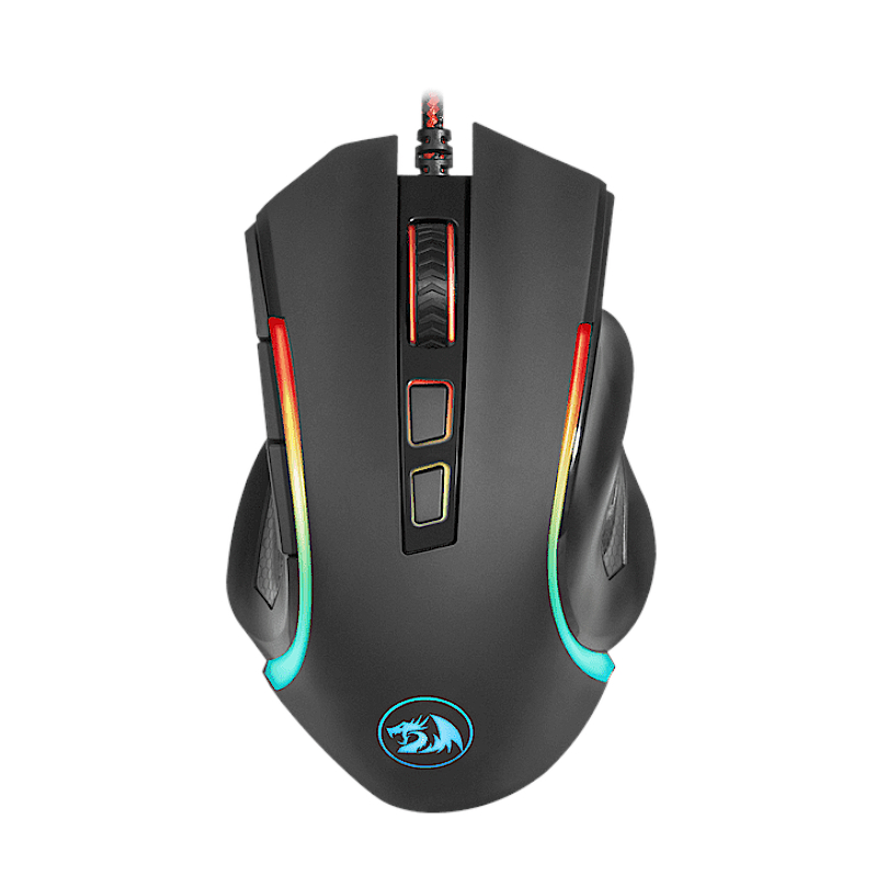 RD-M607_wr_01a REDRAGON GRIFFIN 7200DPI Gaming Mouse - Black - Image 1