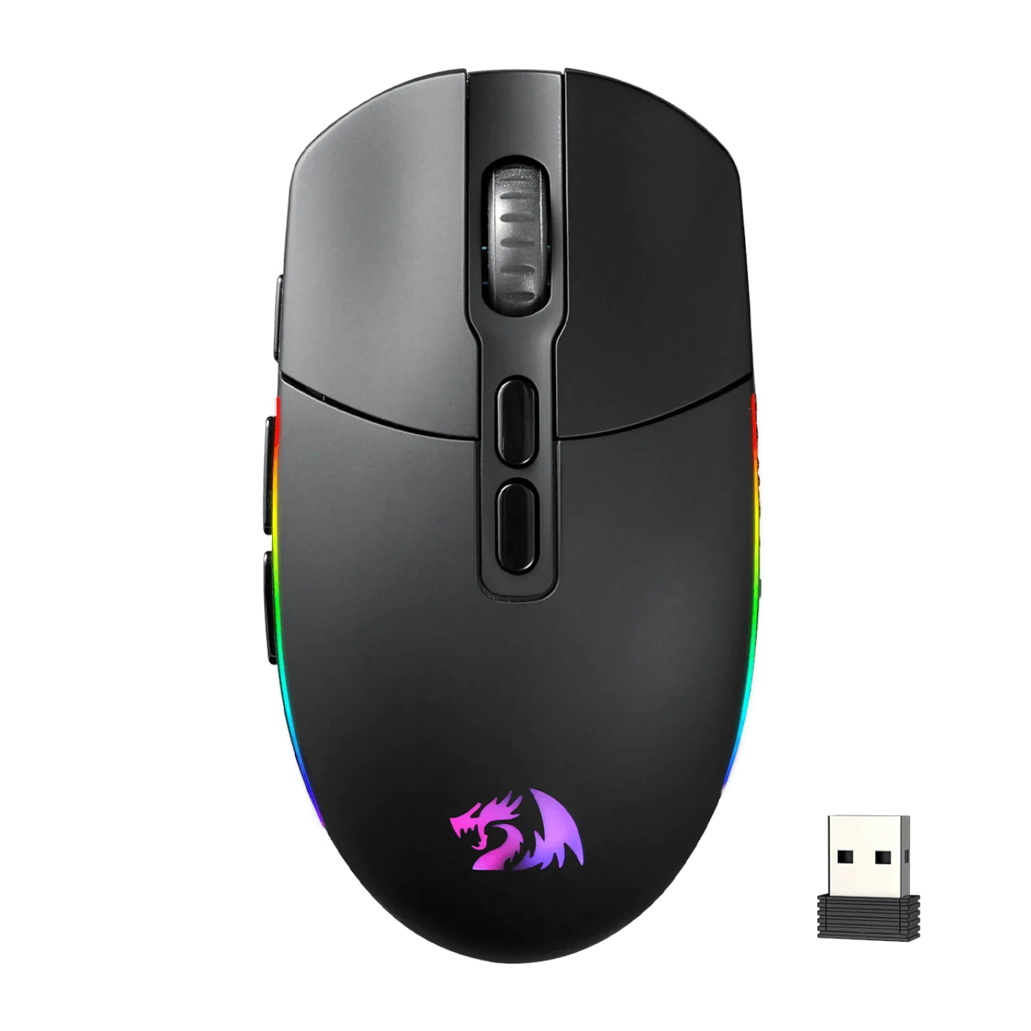 RD-M719RGB-PRO_Redragon-M719-Pro-INVADER-10000DPI-2.4GHz-Wireless-Gaming-Mouse-Black_wr_01 REDRAGON INVADER PRO 10000DPI Wireless Gaming Mouse - Black - Image 1