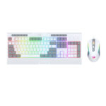 Redragon 2in1 Wired Gaming Combo Keyboard |Mouse - White and Gray - Image 2