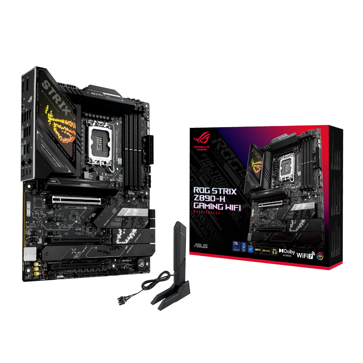 ROGSTRIXZ890-HGAMINGWIFI_Asus-ROG-Strix-Z890-H-GAMING-WIFI-Intel-LGA1851-ATX-Motherboard_wr_01 ASUS ROG STRIX Z890-H Gaming WIFI ATX Gaming Motherboard - Image 1