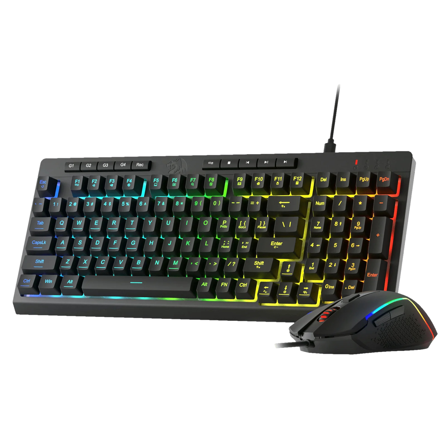 Redragon-RYLO-S141-Membrane-Gaming-Keyboard-Mouse-Wired-Combo-wr-01 REDRAGON 2 in 1 Wired Gaming Combo - Image 1