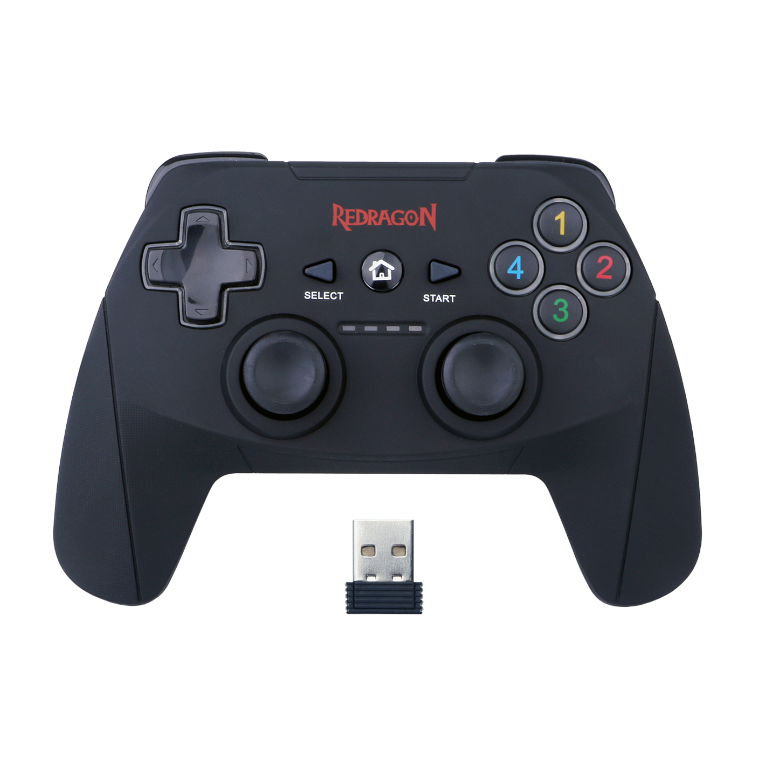 Redragon_RD-G808_wr_01b REDRAGON HARROW Wireless X/D-input(Digital/Analog) PC Controller Black - Image 1