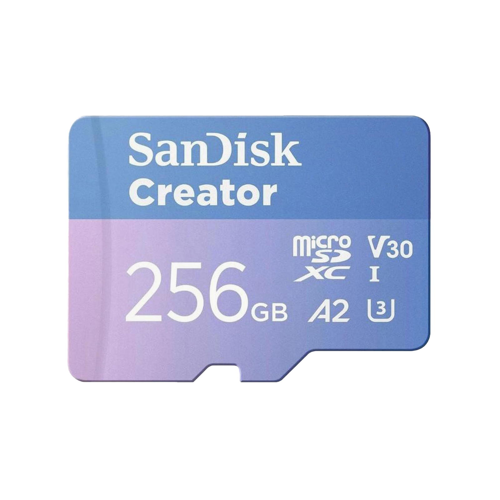 SDSQXAV_256G_IN6MS_1b64 SanDisk Creator microS Card UHS-I 256GB + Adapter - Image 1