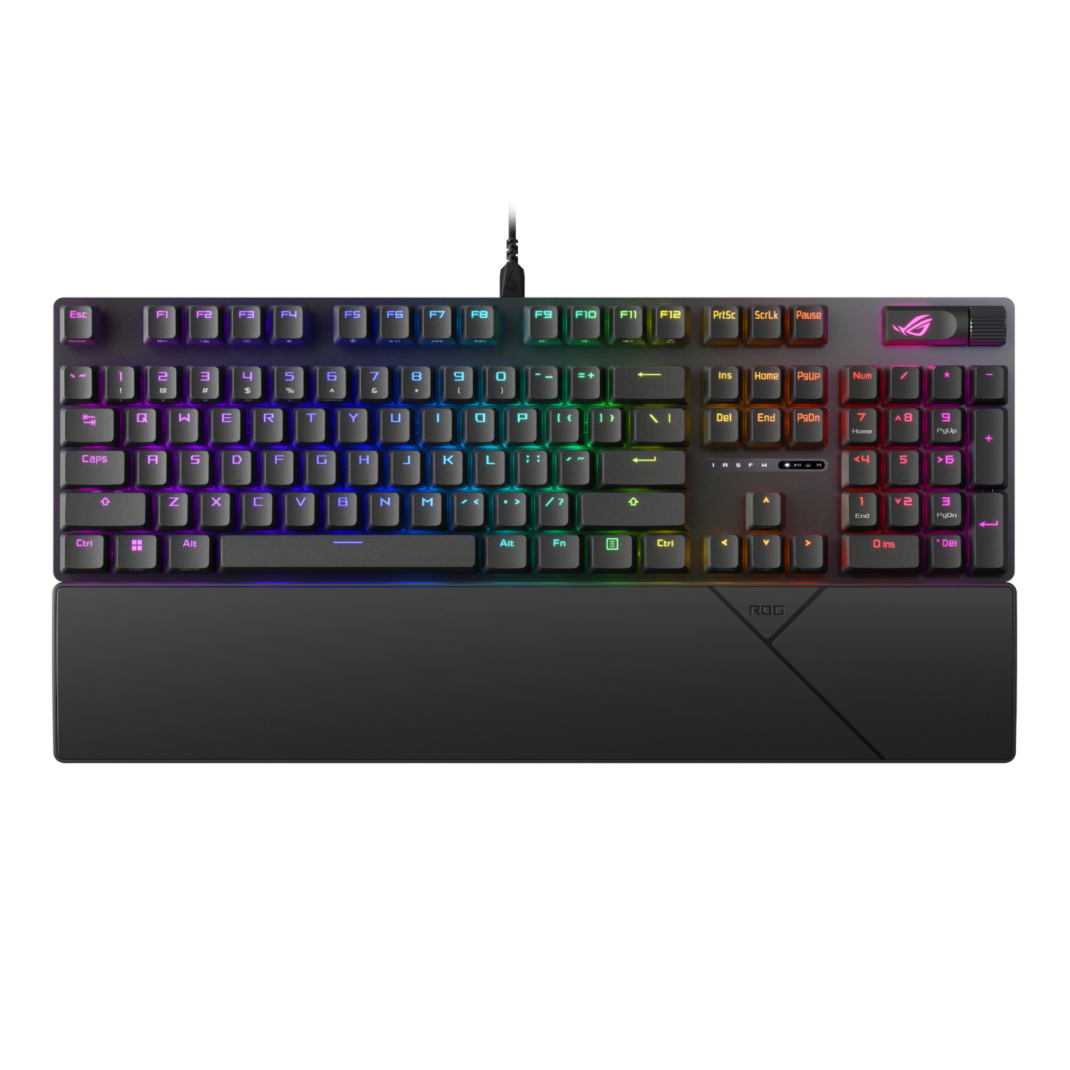 STRIX-SCOPE-II_Asus-ROG-Strix-Scope-II-Full-size-RGB-Gaming-Keyboard_wr_01a ASUS ROG STRIX SCOPE II SNOW LINEAR AURA ARGB WIRELESS BLACK MECHANICAL KEYBOARD - Image 1