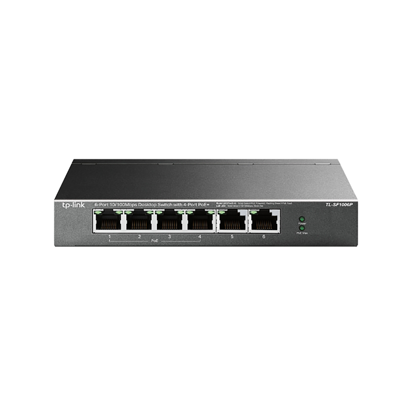 TL_SF1006P_a8c6 TP-Link 6 Port Unmanaged POE Desktop Switch - Image 1