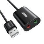 UGREEN USB 3.5mm External Sound Adapter (Black) - Image 2