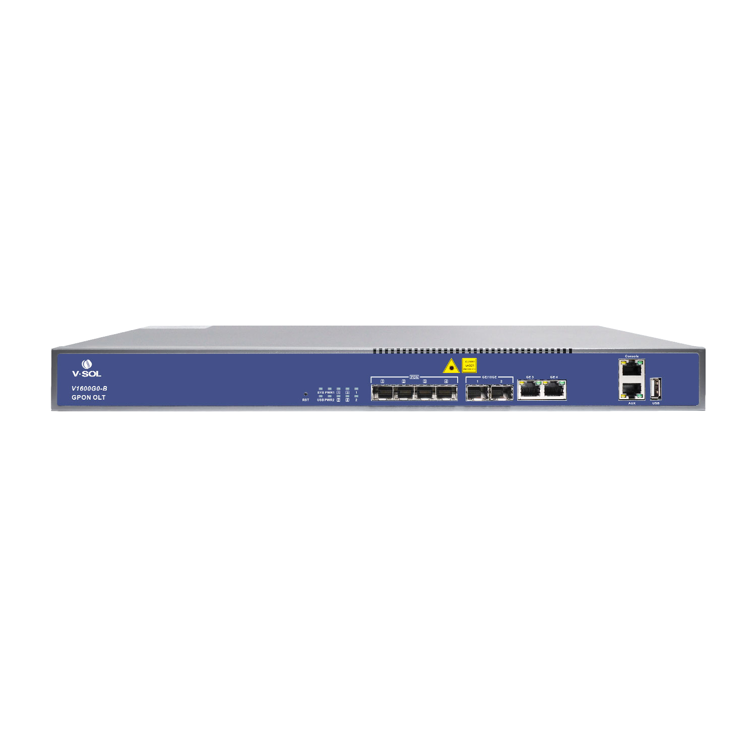 V1600G0-B_V-Sol-V1600G0-B-4-Port-GPON-Optical-Line-Terminal_wr_01 V-SOL 4 Port GPON OLT 2XRJ45+2X(SFP+) - Image 1