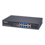 Unmanaged 8xFE PoE + 2xGE/ SFP Combo; Rackmountable Switch