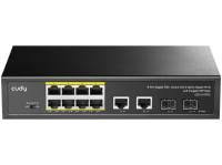 VIVOTEK-AW-IHT-1000 VIVOTEK Industrial 8xGE PoE + 2xGE SFP Switch -40-75 degrees; No Power Supply - Image 1