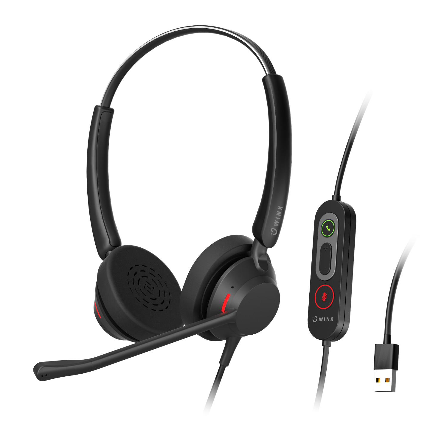 WX-HS112_WINX-CALL-Pro-2-AI-Noise-Cancelling-Mic-Headset-Black_wr_01a WINX CALL Pro 2 AI Noise Cancelling Headset - Image 1