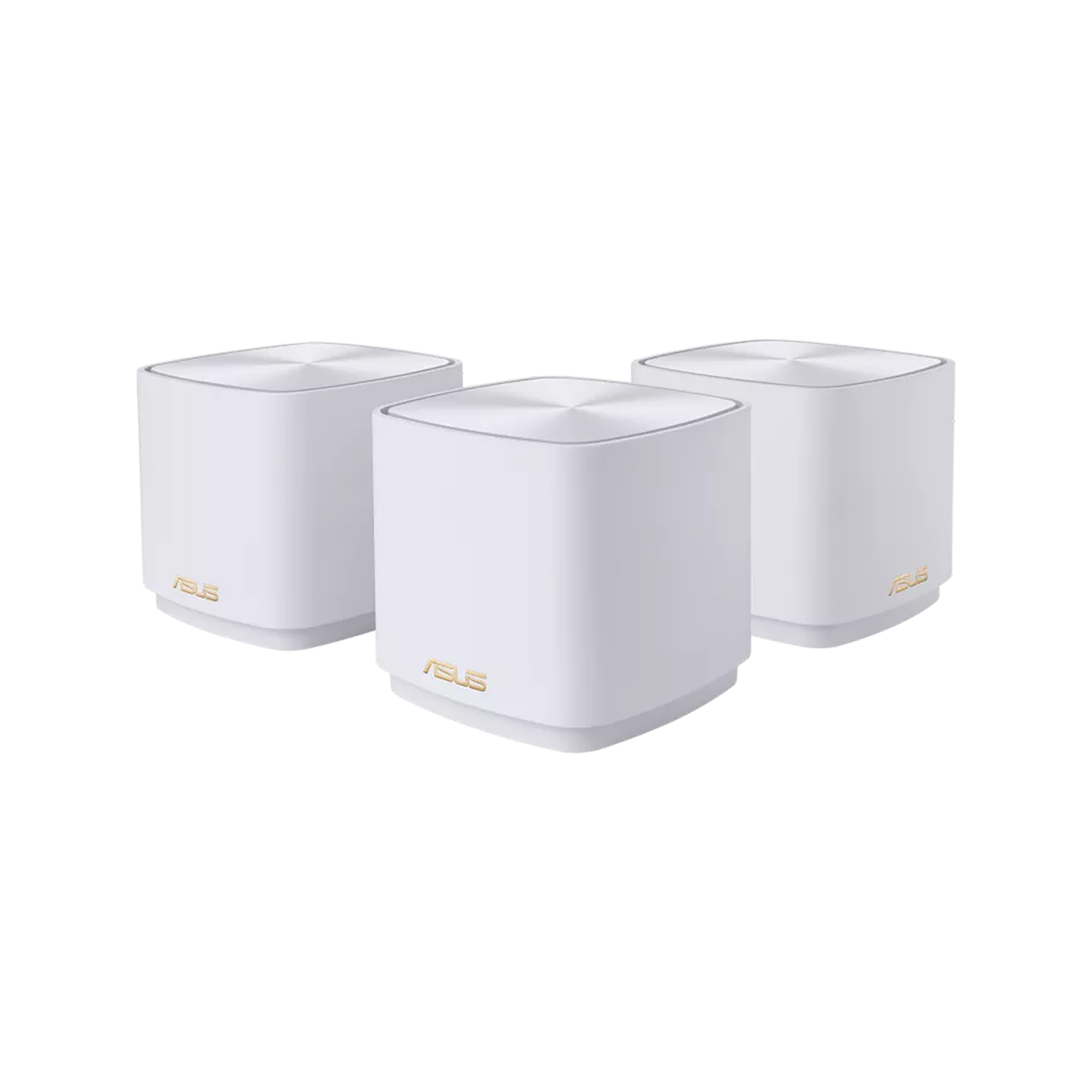 XD4_PLUS_3PK_54cf Asus ZenWifi XD4 Plus AX1800 White 3-Pack Wi-Fi Router Kit - Image 1