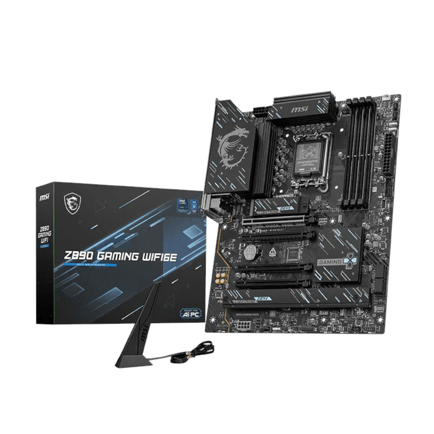 Z890GAMINGPLUSWIFI6E_MSI_Z890_GAMING_WIFI6E_Intel_LGA1851_ATX_wr_01 MSI Z890 GAMING PLUS WIFI6E DDR5 Intel LGA1851 Gaming Motherboard - Image 1