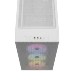 Corsair 3000D RGB AIRFLOW Mid-Tower PC Case 2x 2.5" Drive Bays, 2x 3.5" Drive Bays Fan layout: Front 3x 120mm/2x 140mm, Top 3x 120mm/2x 140mm, Rear 1x 120mm - 3x AR120 RGB Included 2x USB 3.0 Colour: White Mini-ITX, Micro-ATX, ATX - Image 24