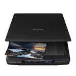 Epson Perfection V39II Photo and document scanner; A4, Flatbed, Photo Scanner, 4,800 DPI x 4,800 DPI (Horizontal x Vertical), Mono 10s/page / Colour 29s/page, USB 2.0 Micro-AB. What's in the box: Driver and utilities (CD), Main unit, Setup guide, USB cable, User manual (CD), Warranty document. Warranty 1 Year Carry-In