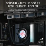 Corsair Nautilus 360mm LCD CPU Liquid Cooler Black - Image 14