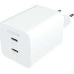 mophie-Essentials-Power Adapter-Dual USB-C-PD-50W-White-EU