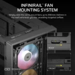 Corsair FRAME 4000D RS E-ATX | ATX | MATX | ITX ARGB Mid Tower Gaming Chassis - Black - Image 3
