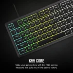 CORSAIR K55 CORE RGB MEMBRANE 100% KEYBOARD - Image 3