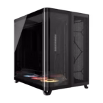 AIR 5400 RS-R ARGB Triple Chamber Mid-Tower PC Case 2x 2.5" , 1x 3.5" Drive Bays Fan layout: Front: 3x120mm, Rear 1x 120mm, Bottom: 3x 120mm (Incl), Top 3x120mm (1x) USB 3.2 Gen 2x2 Type-C, (2x) USB 3.2 Gen 1 Type-C, (1x) Audio in/out Mini-ITX, Micro-ATX, ATX, E-ATX Colour: Black - Image 13