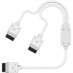 Corsair iCUE LINK Cable; 1x 600mm Y-Cable with Straight connectors; White - Image 5