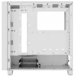 Corsair 3000D RGB AIRFLOW Mid-Tower PC Case 2x 2.5" Drive Bays, 2x 3.5" Drive Bays Fan layout: Front 3x 120mm/2x 140mm, Top 3x 120mm/2x 140mm, Rear 1x 120mm - 3x AR120 RGB Included 2x USB 3.0 Colour: White Mini-ITX, Micro-ATX, ATX - Image 4