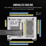 Corsair 2500D AIRFLOW Micro ATX Dual Chamber PC Case 2x 2.5" Drive Bays, 2x 3.5" Drive Bays Fan layout: Front 2x 120mm, 2x 140mm, Top 3x 120mm/2x 140mm, Side 2x 120mm, Rear 1x 120mm, Bottom 3x 120mm; 2x 140mm 2x USB 3.2 Gen1 Type-A, 1x USB 3.2 Gen2 Type-C Colour: White Mini-ITX, Micro-ATX - Image 26