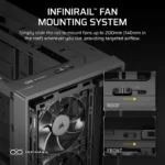 Corsair FRAME 4000D RS Wood Modular High Airflow Mid-Tower PC Case, 4x 2.5" Drive Bays, 2x 3.5" Drive Bays Fan layout: Front 3x 120mm/2x 140mm/2x 200mm, Top 3x 120mm/2x 140mm, Rear 1x 120mm/140mm, Side 3x 120mm, 2x 140mm, PSU Shroud: 2x 120mm. 3x RS Fans Included 2x USB 3.2 Gen1 Type-A, 1x USB 3.2 Gen2 Type-C Colour: Black & Walnut Mini-ITX, Micro-ATX, ATX, EATX - Image 9