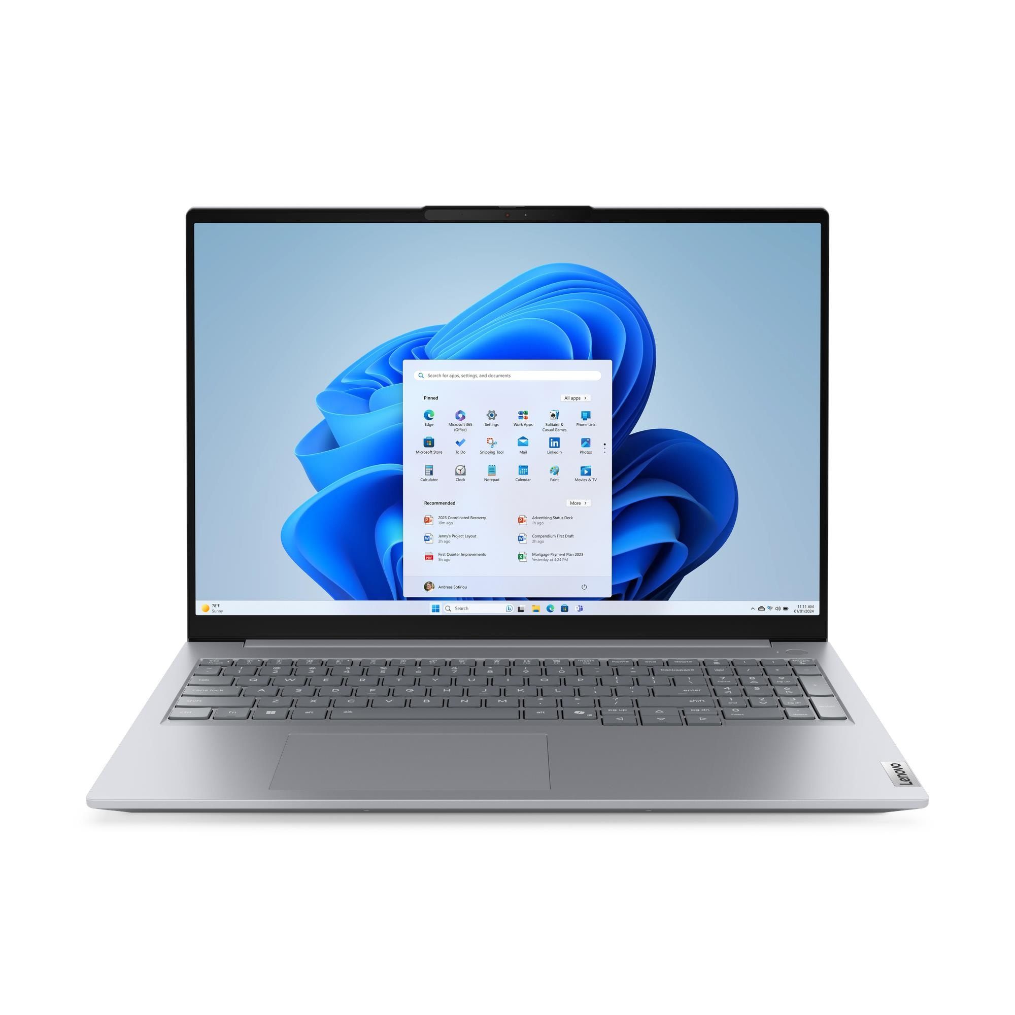 LENOVO ThinkBook 16 G9 IRL |Core 7-240H|GREY|16” WUXGA|16GB DDR5|512GB PCIe SSD|3yr CI|WIN11 Pro LENOVO ThinkBook 16 G9 IRL |Core 7-240H|GREY|16'' WUXGA|16GB DDR5|512GB PCIe SSD|3yr CI|WIN11 Pro - Image 1