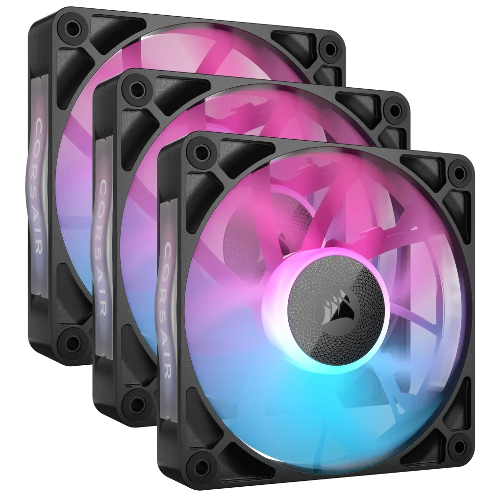 Corsair RX120 120mm iCUE LINK ARGB Case Fan Triple Pack Black