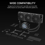 Corsair Nautilus 360mm LCD CPU Liquid Cooler Black - Image 15