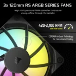 Corsair Nautilus 360mm ARGB CPU Liquid Cooler Black - Image 18