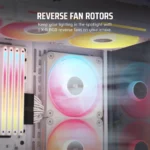 CORSAIR iCUE LINK LX120-R RGB 120mm PWM Reverse Fan Expansion - White - Image 7