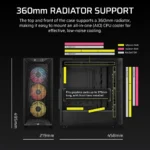 CORSAIR 3200D RS ARGB Mid-Tower PC Case, Smoke - Image 14