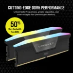 CORSAIR VENGEANCE RGB DDR5 16GB (2 x 8GB) DDR5 5200 CL40-40-40-77 1.25V Intel XMP - BLACK