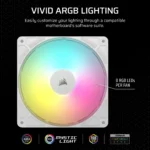 Corsair RS140 ARGB 140mm PWM Fans Dual Pack – White - Image 6
