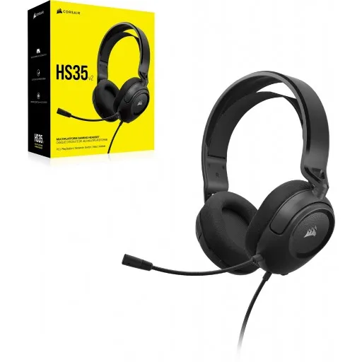 ca-9011377-ap_rzd4 HS35 v2 Carbon Gaming Headset; Universal 3.5mm connectivity; 50mm audio drivers; Flexible omni-directional microphone - - Image 1