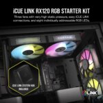 Corsair RX120 120mm iCUE LINK ARGB Case Fan Triple Pack Black - Image 18
