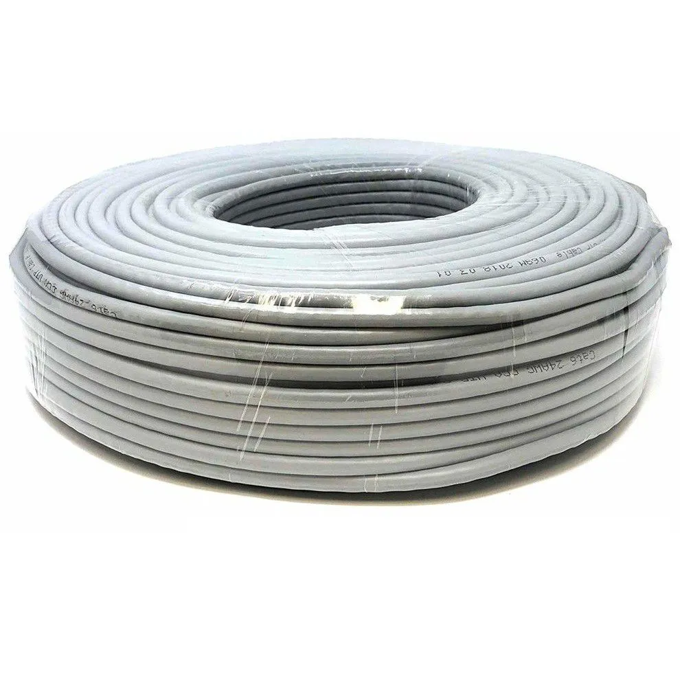 cat6-grey-roll RCT - CAT6 SOLID 100M NETWORK CABLING UTP CABLE - Image 1