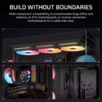 Corsair 3500X LX-R E-ATX | ATX | MATX | ITX iCUE RGB-Link Mid Tower Gaming Chassis - Black - Image 8