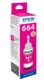 Epson T6643 Ecotank Magenta ink bottle (70ml). 7500 pages @ 5% coverage - Image 2