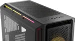 Corsair CORSAIR iCUE LINK 5000T LX RGB Mid-Tower PC Case, 4x 2.5" Drive Bays, 2x 3.5" Drive Bays Fan layout: Front 3x 120mm, 2x 140mm; Top 3x 120mm ,2x 140mm, Side 3x 120mm, Rear 1x 120mm. iCUE LINK Hub included – 3x LX120 RGB Fans – Aurora RGB Light Strips 4x USB 3.0, 1x USB 3.1 Type-C Colour: Black Mini-ITX, Micro-ATX, ATX, E-ATX - Image 8