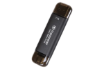 TRANSCEND 1 TB ESD310C USB3.2 TYPE A & C (USB 10Gbps) OTG COMPACT PORTABLE SSD - Read 1050MB/s Write 950 MB/s - Black - Image 2