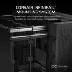 CORSAIR 9000D RGB AIRFLOW Super Full-Tower PC Case 2x 3.5" HDDs and up to 6x 2.5" SSD Fan layout: Front: 8x 120mm, 3x 140mm, 2x 200mm, Top: 8x 120mm, 3x 140mm, 2x 200mm, Rear: 2x 120mm, 1x 140mm, Side: 3x 120mm (No fans Incl) (2x) USB 3.2 Gen 2 Type C, (4x) USB 3.2 Gen 1 Type A, (1x) Audio in/out Mini-ITX, Micro-ATX, ATX, E-ATX, SSI-EE Colour: Black - Image 9
