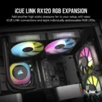 Corsair RX120 120mm iCUE LINK ARGB Case Fan Single Pack Black - Image 5