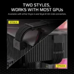 CORSAIR Type 5 PSU 90° 12V-2x6 Style A Cable - Image 4