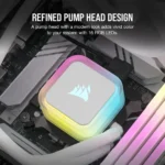 Corsair iCUE H100i ELITE RGB 240mm Liquid CPU Cooler - White AMD: AM5; AM4; sTRX4; sTR5 | Intel LGA: 1700/1851; 1200; 115X; 2066 - Image 9