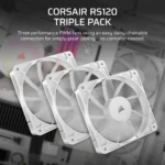 Corsair RS120 120mm PWM Fans Triple Pack – White - Image 9
