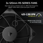 Corsair Nautilus 360mm LCD CPU Liquid Cooler Black - Image 16