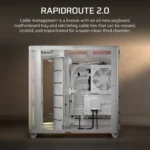 AIR 5400 LX-R RGB iCUE LINK Triple Chamber Mid-Tower PC Case 2x 2.5" , 1x 3.5" Drive Bays Fan layout: Front: 3x120mm, Rear 1x 120mm, Bottom: 3x 120mm (Incl), Top 3x120mm (1x) USB 3.2 Gen 2x2 Type-C, (2x) USB 3.2 Gen 1 Type-C, (1x) Audio in/out Mini-ITX, Micro-ATX, ATX, E-ATX Colour: White - Image 20