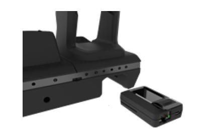 USB to Ethernet module. Attaches to the Single-slot USB/Ethernet capable charger (CRD-NGTC5TC7-2SE1B) to provide Ethernet support. Mechanical switch selects between USB B port and RJ45 Ethernet jack. USB to Ethernet module. Attaches to the Single-slot USB/Ethernet capable charger (CRD-NGTC5TC7-2SE1B) to provide Ethernet support. Mechanical switch selects between USB B port and RJ45 Ethernet jack. - Image 1
